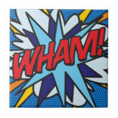 WHAM Fun Retro Comic Book Pop Art Tegeltje (Voorkant)