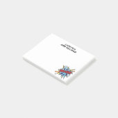 WHAM Gepersonaliseerde Plezier Modern Eenvoudig Post-it® Notes (Schuin)