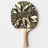 WHAM Grappige Retro Cool Stripboek Tafeltennisbatje (Voorkant)