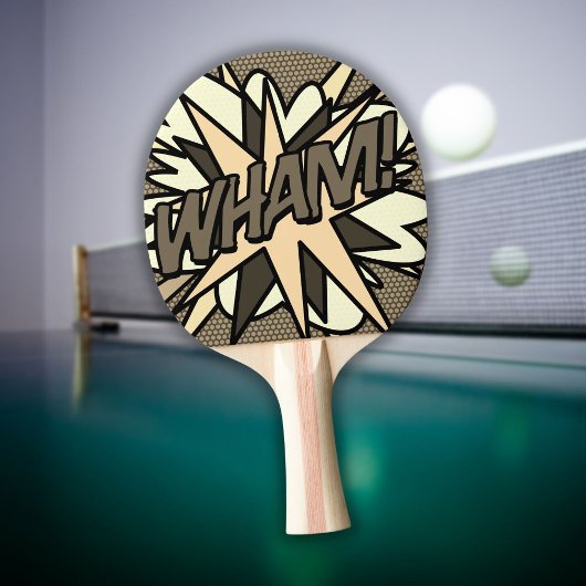 WHAM Grappige Retro Cool Stripboek Tafeltennisbatje