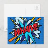 WHAM Leuk Retro Stripboek Pop Art Briefkaart (Voorkant / Achterkant)