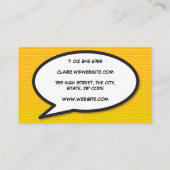 WHAM Leuk Retro Stripboek Visitekaartje (Achterkant)