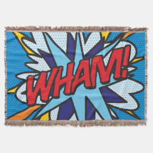 WHAM Leuke Retro Stripboek Pop Art Deken