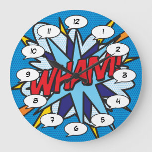 WHAM Leuke Retro Stripboek Pop Art Grote Klok
