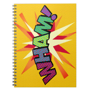 WHAM Leuke Retro Stripboek Pop Art Notitieboek