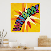 WHAM Leuke Retro Stripboek Pop Art Poster (Keuken)