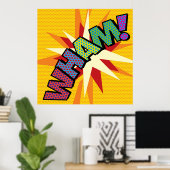 WHAM Leuke Retro Stripboek Pop Art Poster (Thuiskantoor)
