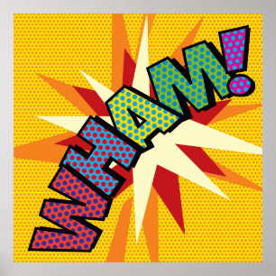WHAM Leuke Retro Stripboek Pop Art Poster
