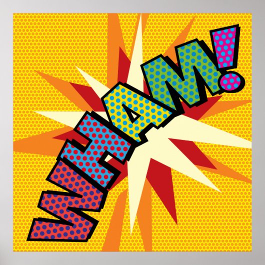 WHAM Leuke Retro Stripboek Pop Art Poster (Voorkant)