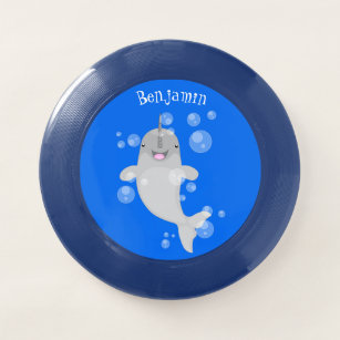 Wham-O Frisbee Caricature de bulles de narval joyeux