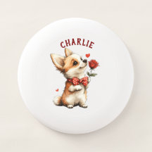 Corgi Mignon Personnalisé avec Nom Personnalisé