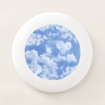 Heart Cloud Ciel mignon Amusant Moderne Bleu Nom P