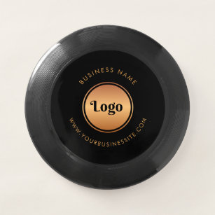 Wham-O Frisbee Logo Or & Texte Personnalisé Entreprise Marque