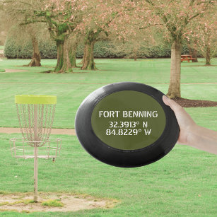 Wham-O Frisbee Longitude de la latitude de Fort Benning