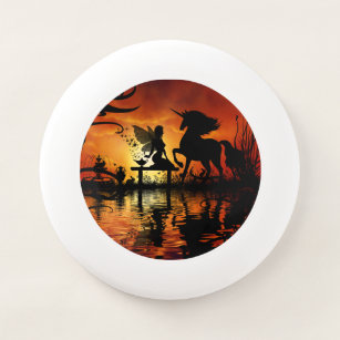 Wham-O Frisbee Merveilleuse fée avec licorne au soleil