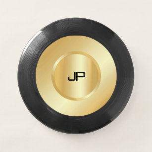 Wham-O Frisbee Modèle de glamour Monogramme personnalisé Gold Loo