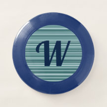 N'Importe Quel Monogramme Bleu Frisbee