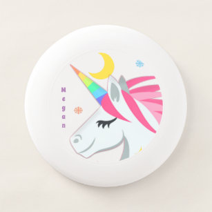 Wham-O Frisbee Personnaliser Le Nom Unicorn Dream Crescent Moon