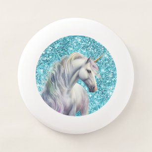 Wham-O Frisbee Turquoise Aqua Glitz Parties scintillant Unicorn