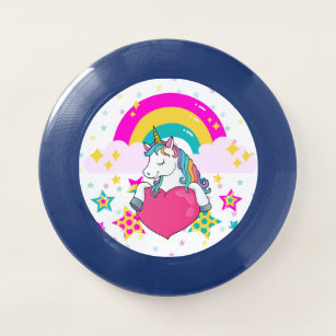 Wham-O Frisbee Unicorne arc-en-ciel aux étoiles   