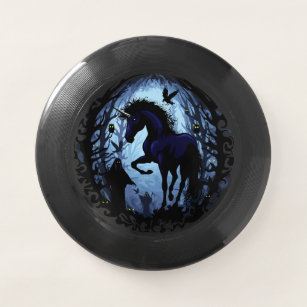 Wham-O Frisbee Unicorne Fée magique noire dans la forêt noire
