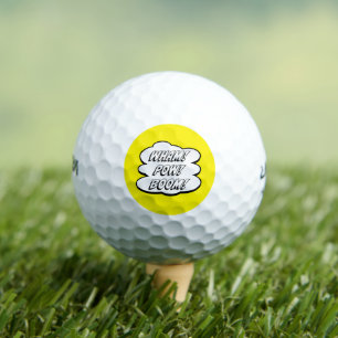 WHAM! POW! BOEM! Comic Book Geïnspireerde golfball Golfballen