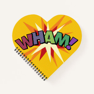 WHAM POW Leuke Retro Stripboek Notitieboek
