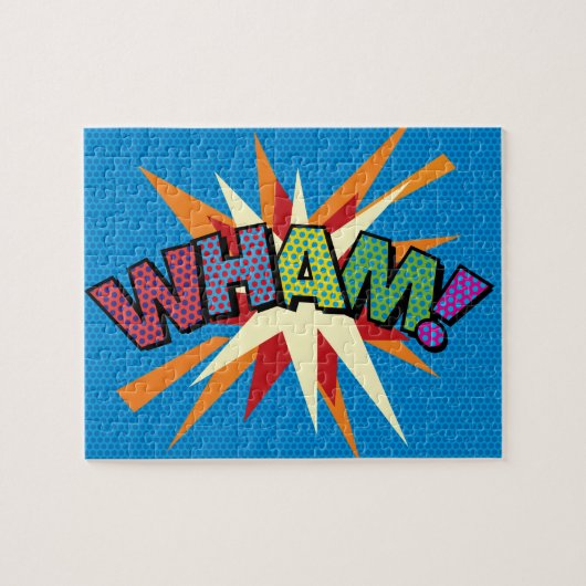 WHAM Pret Retro Stripboek Pop Art Legpuzzel (Horizontaal)