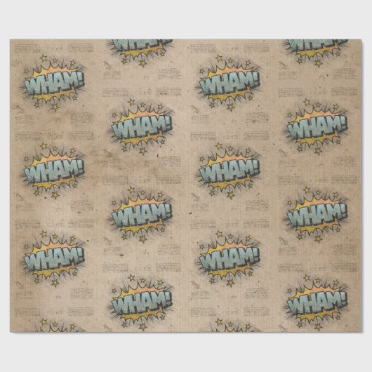 WHAM! stripboek Steampunk Pop Cadeaupapier (Vlak)