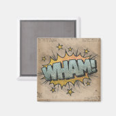 WHAM!  stripboek Steampunk Pop Magneet (Voorkant / Achterkant)