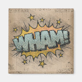 WHAM!  stripboek Steampunk Pop Magneet (Voorkant)