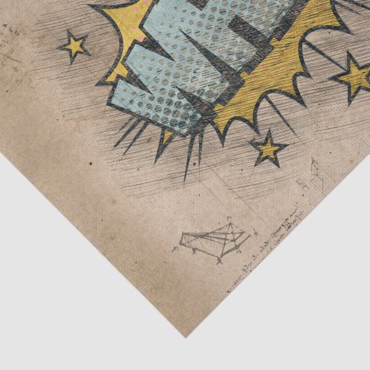 WHAM! stripboek Steampunk Pop Tissuepapier (Detail)