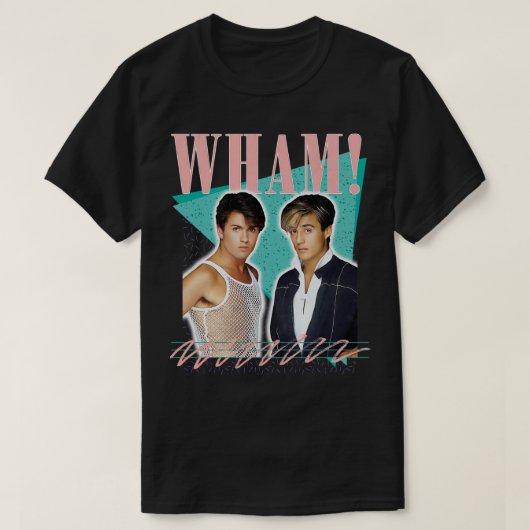 Wham vervaagd  esthetisch origineel ontwerp t-shirt (Design voorkant)