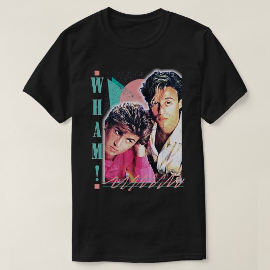 Wham vervaagd  look origineel ontwerp t-shirt (Design voorkant)