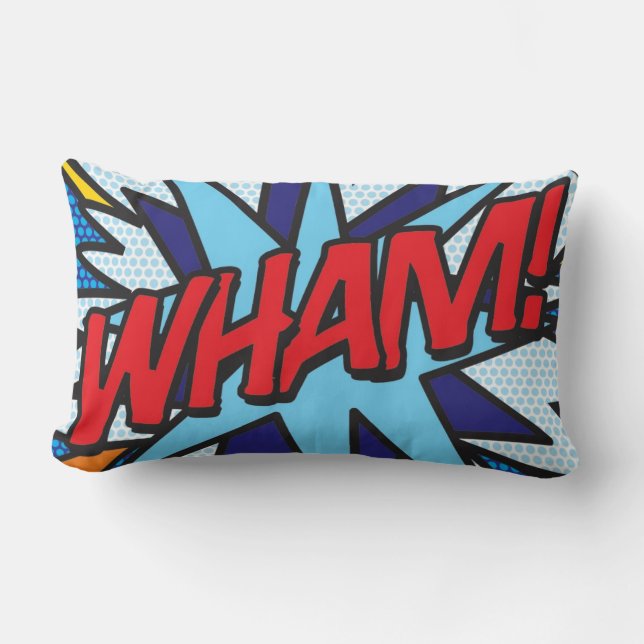 WHAM ZAP Leuke Cool Comic Book Quote Trendy Kussen (Voorkant)