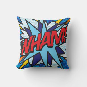 WHAM ZOMG Leuke Retro Strip Pop Art Kussen