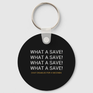What A Save Chat Uitgeschakeld Rocket Voetbalspel Sleutelhanger