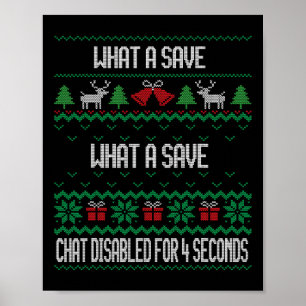 What A Save Chat Uitgeschakeld Vintage Retro Raket Poster