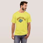 “What Am I?” Puzzle Piece T-Shirt – Fun Retro Ridd (Voorkant volledig)