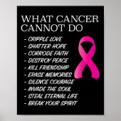 What Cancer Cannot Do - _ Awareness - Insration  Poster (Voorkant)
