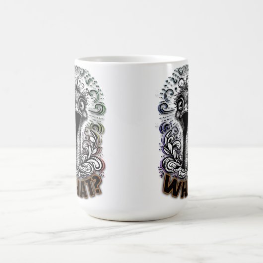 "What? Cute Ostrich" Mug (Centre)