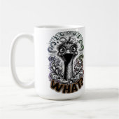 "What? Cute Ostrich" Mug (Gauche)