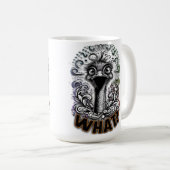"What? Cute Ostrich" Mug Koffiemok (Voorkant rechts)