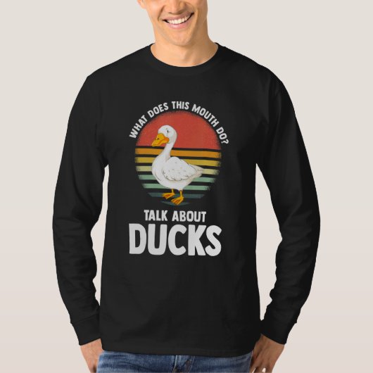 what does this mouth do talk ducks ducks Duck T-shirt (Voorkant)
