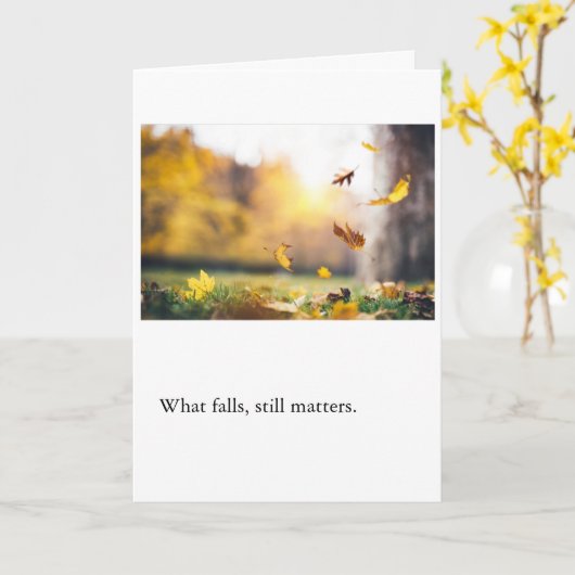 What Falls, Still Matters Kaart (Gele Bloem)