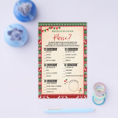 What is in Your Purse Ugly Sweater Game Card Flyer (Enkel)