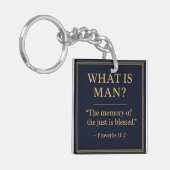 WHAT IS MAN – Bro Scott Memorial Acrylic Keychain (Voorkant Links)