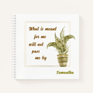 What is Meant for Me Spiral Notebook Notitieboek