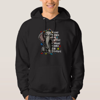 What Makes You Different Elephant Mom Autism Child Hoodie