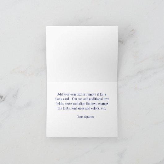 What Navy 3 Initial Vine Script Monogram B&G do-it (Intérieur)